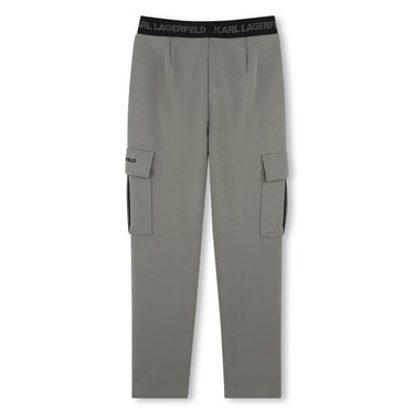 KARL LAGERFELD pantalon de pants para niño olivo